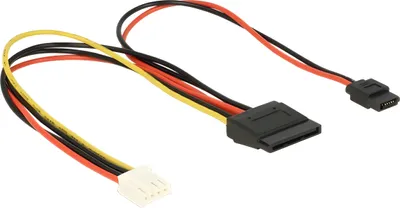 Immagine prodotto di DELOCK Stromkabel SATA 15pin -> Floppy 4pin +Slim SATA 6pin