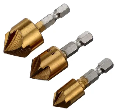 Produktbild von 3-teiliges Set Fasenbohrer für Aluminiumplatten