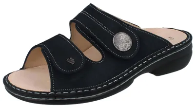 Obrázok produktu pre Finn Comfort Sansibar, dámske, mule, kožené, námornícke, voľné stielky, pohodlné - Značka Finn Comfort, modré, kožené (ancona)
