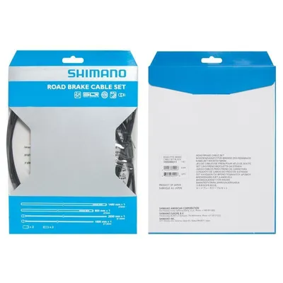 Immagine prodotto di Shimano, Cavi, Manicotti, Set di cavi freno anteriori e posteriori, da corsa, nero, Manicotti dei cavi slr: 5Mm X 800Mm (1X), 5Mm X 1400M (1X), Cavo interno: rivestito in Ptfe 1.6Mm X 1000Mm (1X), 1.6Mm X 2050Mm (1X), Incl. manicotti e terminali (Prod. Art. Y80098011)