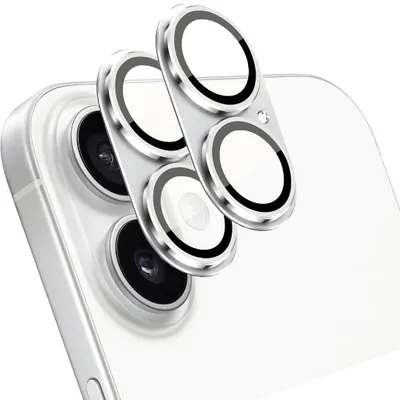 Produktbild von Kameraglas für Apple iPhone 17 Titan Metall Kamera Schutzglas Panzerfolie 3D Titan Silber