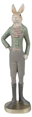 Produktbild von Clayre & Eef Figur Kaninchen 20 cm Beige Grün Polyresin