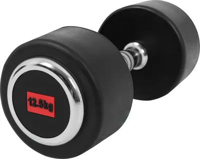 Produktbild von GORILLA SPORTS® Kurzhanteln - Einzeln, 12,5 kg, aus Gusseisen, Gummiert, Griff gerändelt, rutschfest - Rundhanteln, Kurzhantelset, Hantel Set, Gewichte, Dumbbells