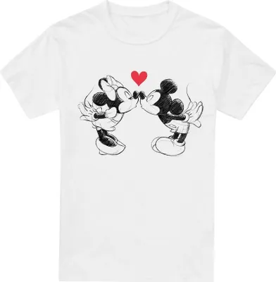 Produktbild von Disney - T-Shirt für Herren - Valentinstag TV3754 (L) (Weiß)