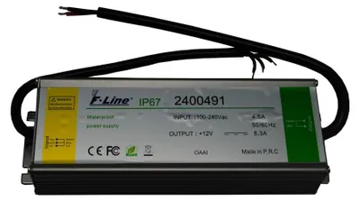 Netzteil/Transformator IP68, 100 W, 8,3 A, für Außenbereich