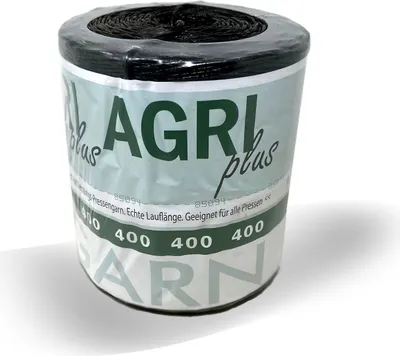 Produktbild von AGRIplus Pressengarn schwarz 400m/kg 5 kg 1 Spule Ballenpressengarn Bindegarn Rundballen Ernte