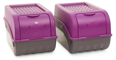 Produktbild von Novaliv Gemüseboxen Kartoffelboxen Vorratsbehälter 3,5l bis 9l (Lila, 2X 5l)