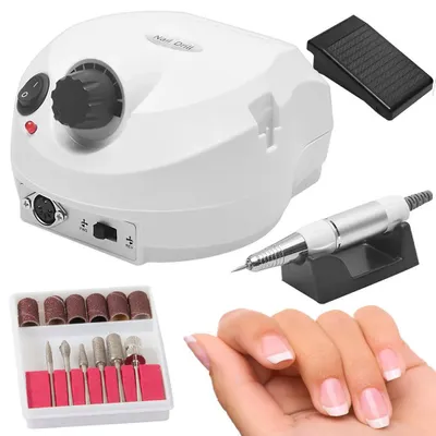 Produktbild von Elektrisch Nagelfräser Pediküre Maniküre Set Nagel Fräser Set mit Fußpedale J206