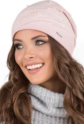 Produktbild von Vivisence Damenmütze Beanie Wollmix gefüttert mit Ziersteinen