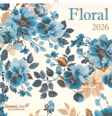 Produktbild von GreenLine Floral 2026 - Wand-Kalender - Broschüren-Kalender - 30x30 - 30x60 geöffnet - Blumen