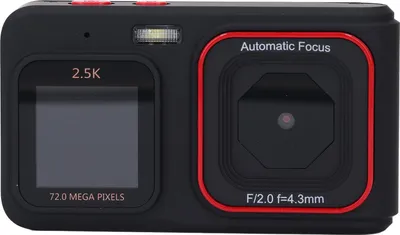 Obrázek produktu pro Digitální fotoaparát, více barevných filtrů, kompaktní fotoaparát, 16x zoom, automatické ostření pro schůzky (černý)