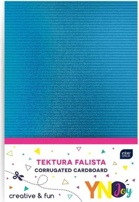 Zdjęcie produktu dla Tektura falista A4 metallic 5 arkuszy