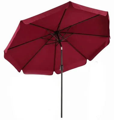 Zdjęcie produktu dla Parasol ogrodowy NP13449WN, 8 żeber, średnica 300 cm, sterowanie za pomocą korby, kolor: winowy