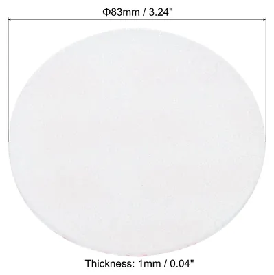 Produktbild von 200 Stš¹ck 83mm druckempfindliche Liner, PS-Schaumstoff Dichtungen Sicherheit Tamper wasserdichte Versiegelung Kappeneinlagen fš¹r Canning Flasche Jar Deckel£¬Rot Wei?