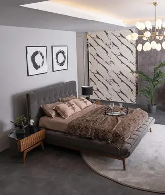 Productafbeelding van Slaapkamer set: bed, tweepersoonsbed, 2 nachtkastjes