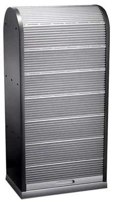 Image de Armoire à rideau en plastique anthracite Armoire de bureau