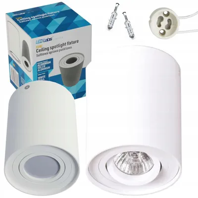 Obrázek produktu pro LED Stropní svítidlo GU10 Otočná Hliníková Bílá