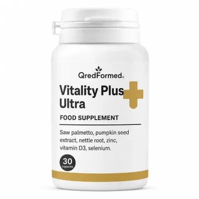Obrázok produktu pre Vitality Plus Ultra – Denná doplnková výživa pre mužov, podporujúca vitalitu a obsahujúca živiny – 30 kapsúl