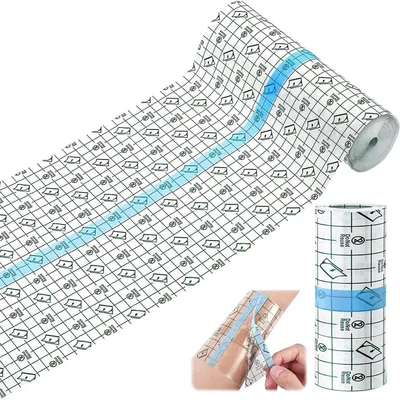 Produktbild von Tattoo Nachsorge Wasserdichter Verband Klarsichtverband Klebebänder Medizinische Wundbänder Antibakterielle Klebebänder Tattoo-Zubehör 15CM X 10M
