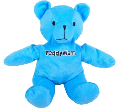 Produktbild von BURI TeddyWarm Bärchen Wärmeteddy Körnerkissen Wärmekissen Wärmflasche Kühlkissen, Farbe:blau