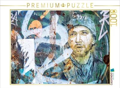 Produktbild von CALVENDO Puzzle Portrait in grün | 1000 Teile Lege-Größe 64x48cm Foto-Puzzle für glückliche Stunden