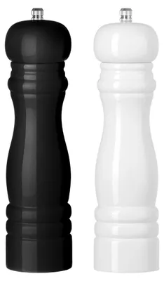 Imagen del producto de Conjunto de molinillos de pimienta y sal Cookinglife Rocca, color /blanco brillante, 21,5 cm