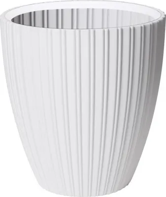 Immagine prodotto di Elegante vaso da fiori 40 x 42 cm per giardino, balcone o interno - bianco