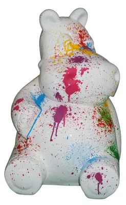 Produktbild von Design Nilpferd Figur Statue Skulptur Figuren Skulpturen Dekoration Deko Tier