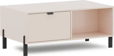 Produktbild von BETTSO Moderner Couchtisch CALMA mit Schubladen für das Wohnzimmer sandbeige