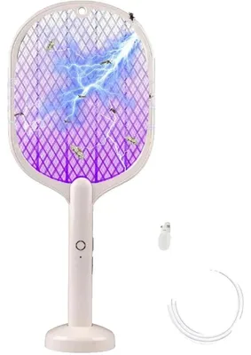 Obrázek produktu pro Elektrický odpuzovač komárů, dobíjecí, UV lampa, světle šedá barva