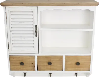 Obrázek produktu pro Nástěnná skříňka 'White Cottage' Nástěnná skříňka Kuchyňská skříňka Univerzální skříňka