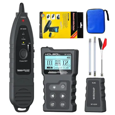 Obrázek produktu pro Tester síťových kabelů, test POE, měření délky, NF-8209