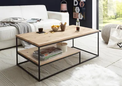Produktbild von Couchtisch Ablagetisch Wohnzimmertisch Sofatisch Tisch Massivholz "Thedric I"