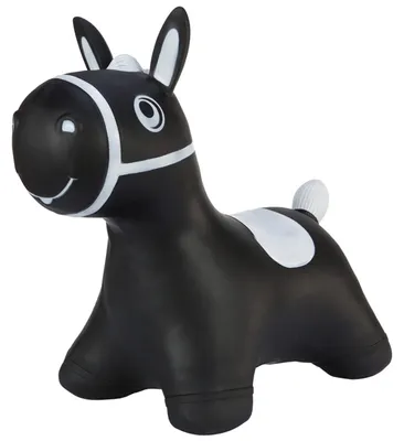 Productafbeelding van Space Hopper voor Kinderen - Opblaasbaar Paard - Zwart