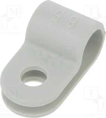 Zdjęcie produktu dla 10 sztuk zacisków do mocowania przewodów, średnica: 6,5 mm, szerokość: 10 mm, model: 255 6.5 LGR