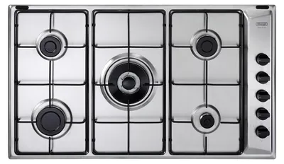Immagine prodotto di De’Longhi YAL 59 DD piano cottura Acciaio inox Da incasso 86 cm Gas 5 Fornelli Venduto Come Grado A 8024651409717