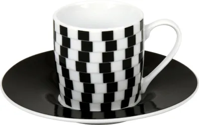 Obrázok produktu pre Sada 4 šálok na espresso Optické ilúzie Könitz Porcelán