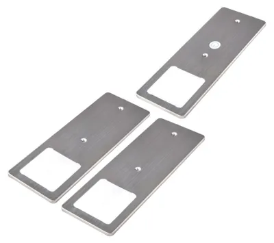 Produktbild von kalb | LED Unterbauleuchten Edelstahl gebürstet 5W - mit Touch-Dimmfunktion 3er Set warmweiß
