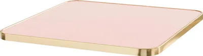 Immagine prodotto di Piano in laminato da 70 cm in marmo e bordo in alluminio rosa - Oviala Montmartre