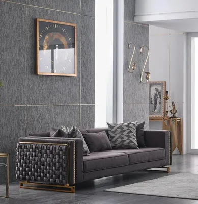 Produktbild von Luxus Dreisitzer Couch Polster Sofa 3 Sitzer Wohnzimmer 245cm JVmoebel