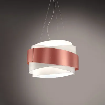 Produktbild von Moderne 5-Licht-Hängebirne aus Polilux-Kupfer D60 Italy