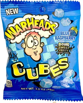 Obrázek produktu pro Warheads Cubes Blue Raspberry 99g