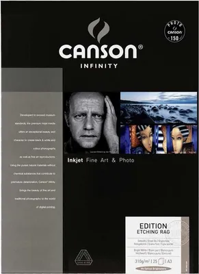 Immagine prodotto di CANSON C206211006 CANSON INFINITY Photo Paper Edition Etching Rag, 310 g/m², A4