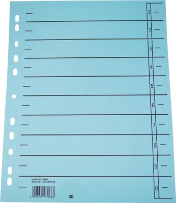 Produktbild von Soennecken Trennblatt oeco 1457 A4 230g Karton bl 100St.