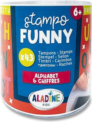 Produktbild von ALADINE - Kinder Stempel Funny Buchstaben & Zahlen