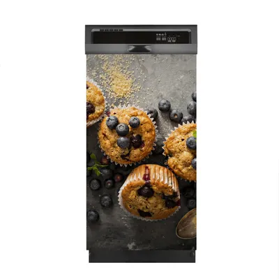 Produktbild von Aufkleber sticker 45x80 cm Dekorative folie Spülmaschine - Blaubeer-Muffins