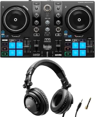 Produktbild von Hercules DJ Starter Kit – DJControl Inpulse 200 MK3 + HDP DJ45 Kopfhörer