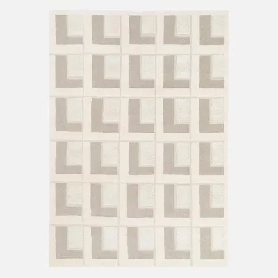 Produktbild von sweeek - Teppich für den Innenbereich mit geometrischen Mustern in creme