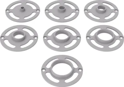 Image de PRIWAS jeu de bagues de copiage compatible avec fraises Festool | bagues de copiage compatibles avec défonceuses et affleureuses Festool – type A jeu 1