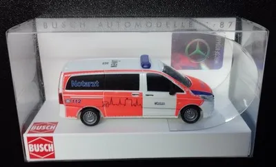 Zdjęcie produktu dla Busch 51102 – 1:87 / H0 Mercedes Vito furgon strażacki Lünen NEF – nowy